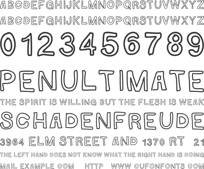 GaelleMAJUSCULE font preview