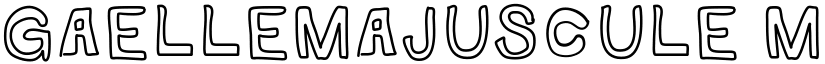 GaelleMAJUSCULE Medium font