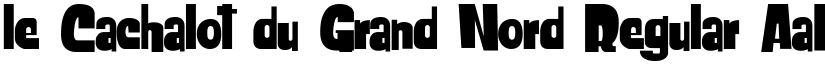 le Cachalot du Grand Nord Regular font