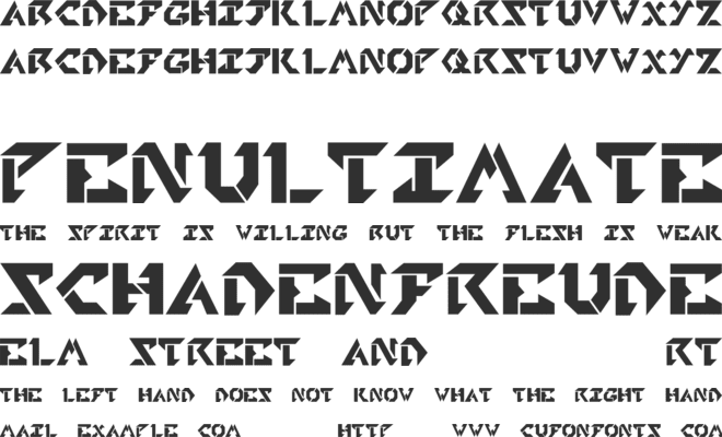 Tekhead PD font preview