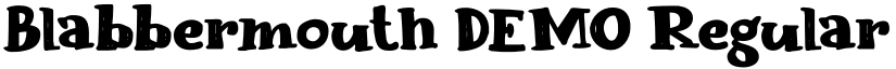 Blabbermouth DEMO Regular font