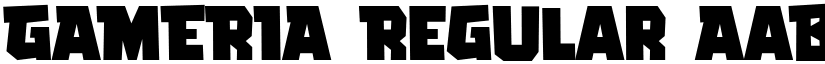 GAMERIA Regular font