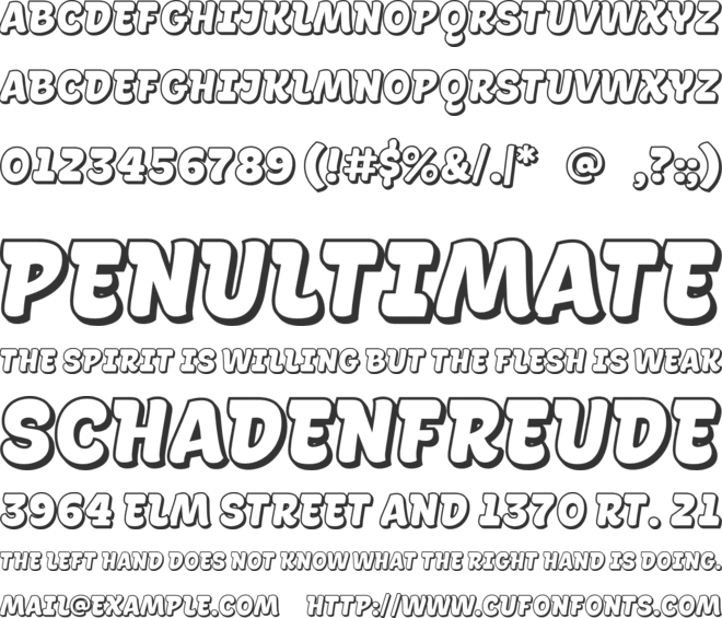 La Pica Demo font preview