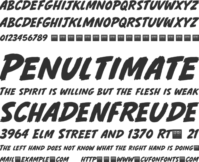Night Shift - Demo font preview
