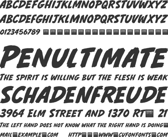 Night Shift - Demo font preview