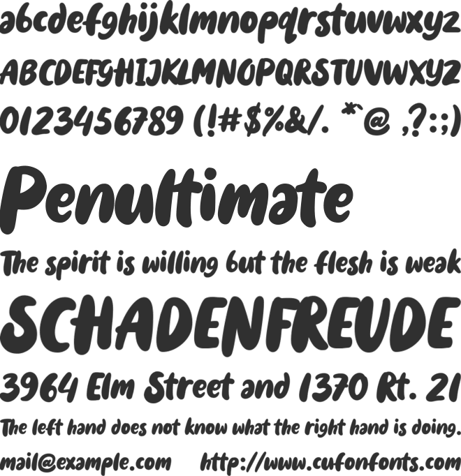 Holyfat Demo font preview