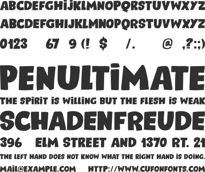 Reality Check DEMO font preview