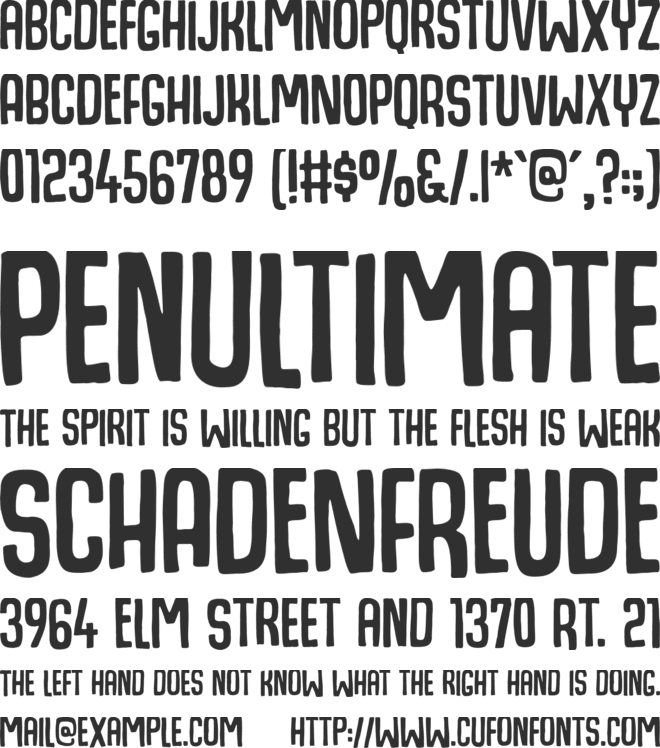 Hogfish DEMO font preview