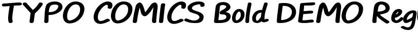 TYPO COMICS Bold DEMO Regular font