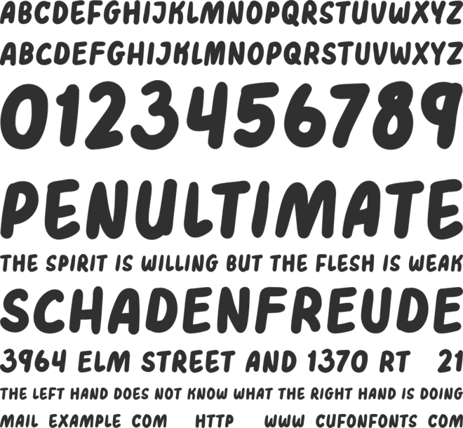 HEY JUNE Demo font preview