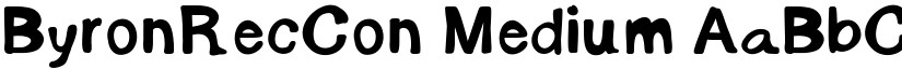 ByronRecCon Medium font