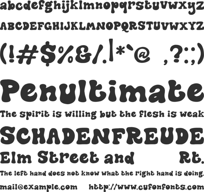 The Meshroom-DEMO font preview