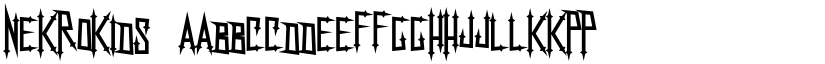 NekroKids font