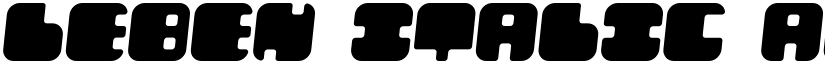 Leben Italic font
