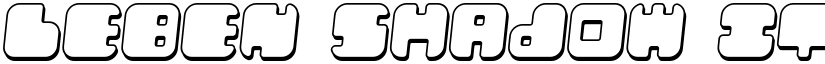 Leben Shadow Italic font
