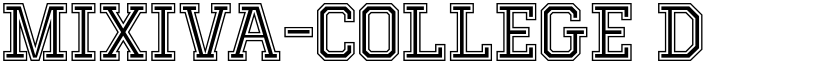 MIXIVA-COLLEGE Demo Regular font