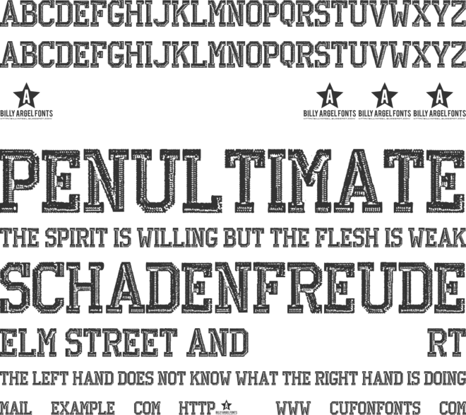 PORN FASHION font preview