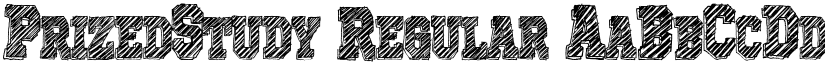 PrizedStudy Regular font