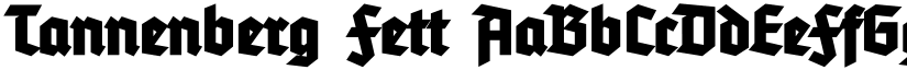 Tannenberg Fett font