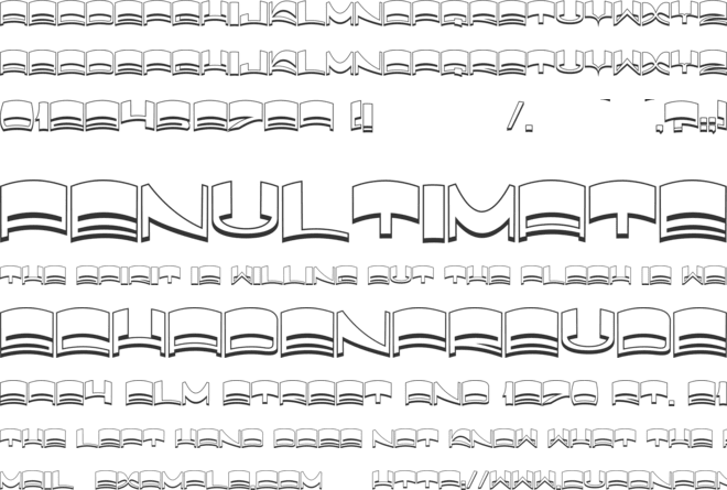 JMH Elixir Shadow font preview