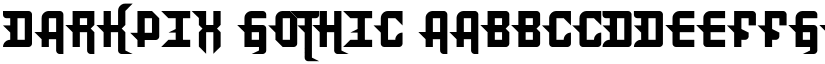 DarkPix Gothic font