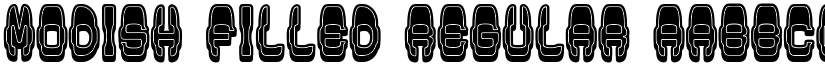 Modish Filled Regular font