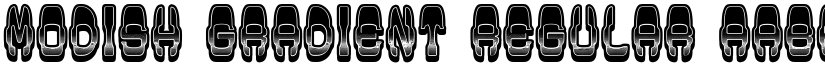 Modish Gradient Regular font