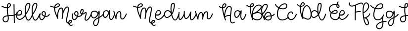 HelloMorgan Medium font