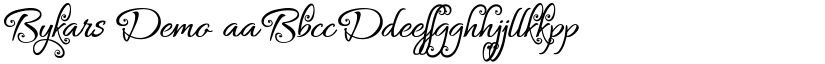 Bykars Demo font