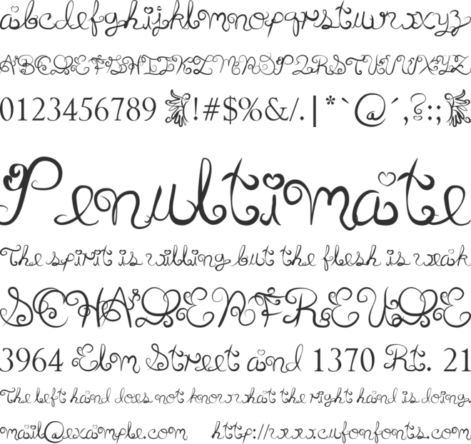 Anyk font preview