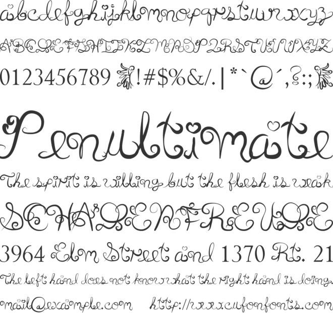 Anyk font preview
