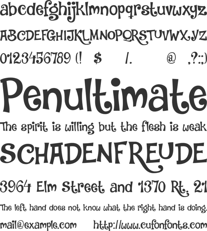 DK Jambo font preview
