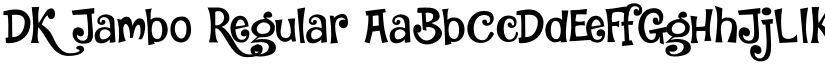 DK Jambo Regular font