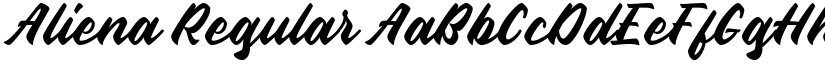 Aliena font download