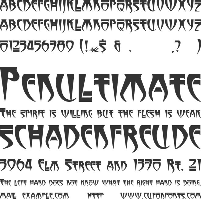Stormbringer font preview