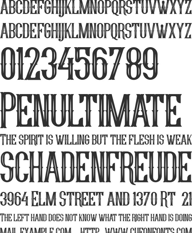 Young Heart font preview