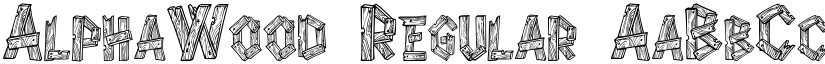AlphaWood Regular font