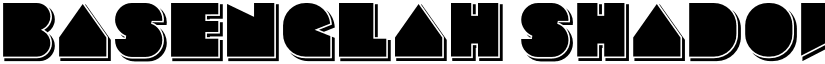 Basenglah Shadow font