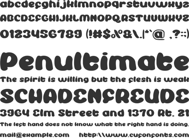 Enjoy The Show font preview