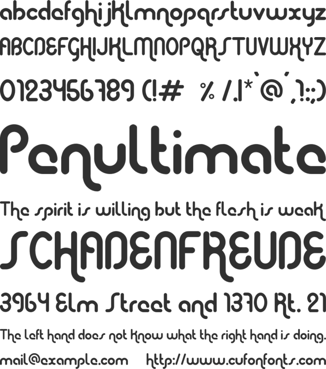 Elephont font preview