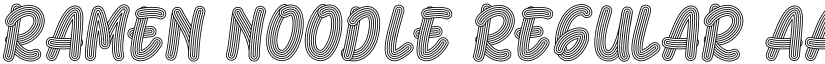 Ramen Noodle Regular font