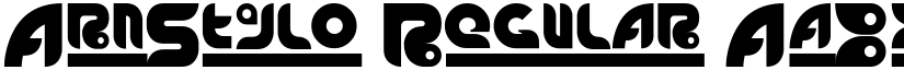 ArnStylo Regular font