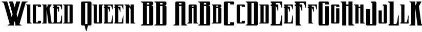 Wicked Queen BB font