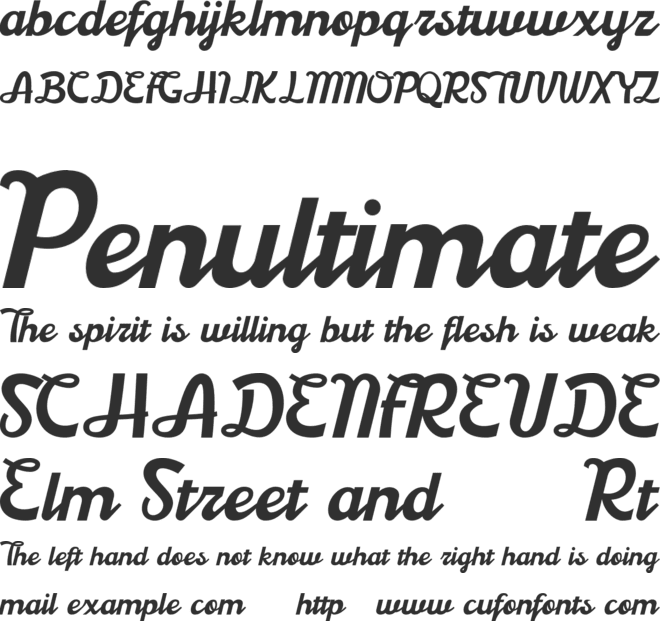 Boardley Demo font preview
