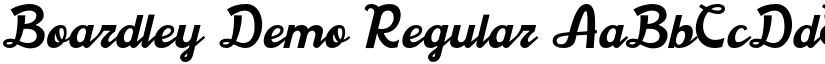 Boardley Demo Regular font