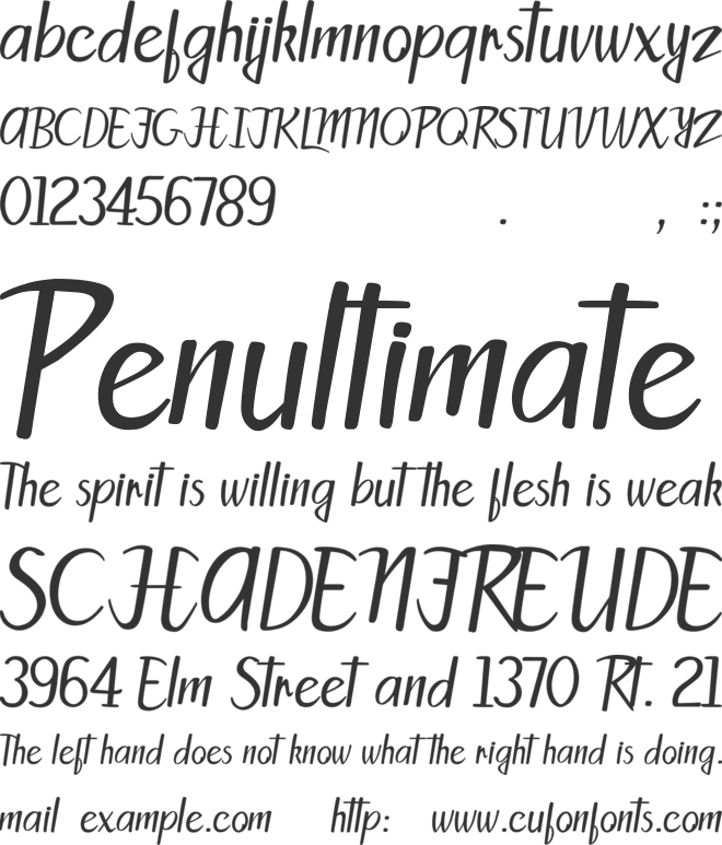 Patty Sans font preview