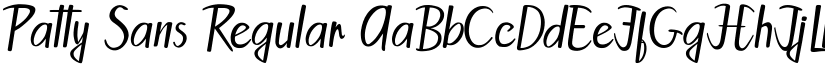 Patty Sans Regular font