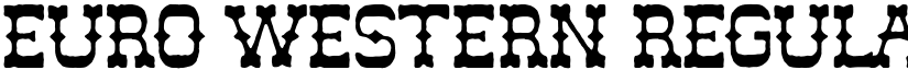 Euro Western Regular font
