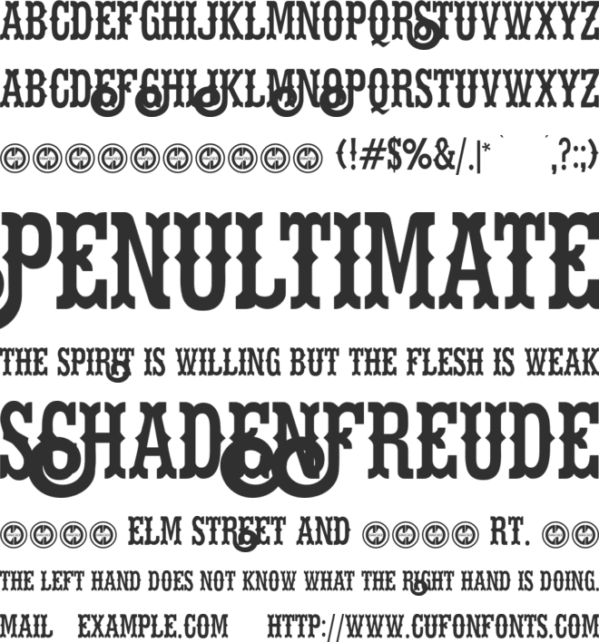 Hells Rider font preview