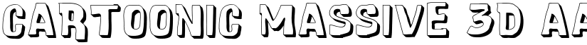 Cartoonic Massive 3D font